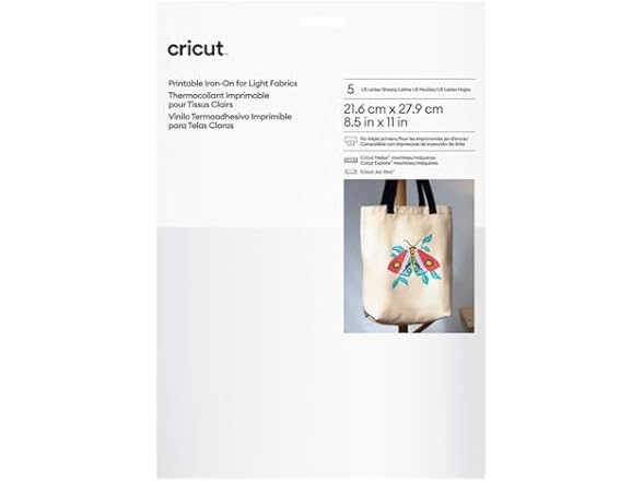 Cricut Printable Iron On for Light