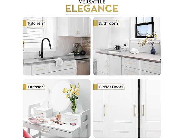 Southern Hills Gold Cabinet Pulls, 5-Pack