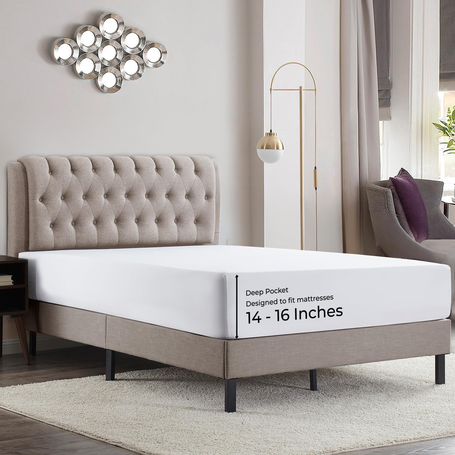 Empyrean Bedding Fitted Sheet Set, 2 Pack - Gallery 14