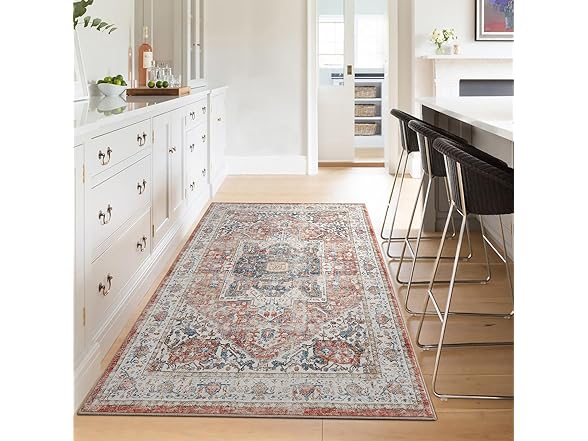 Yidanerug Non-Slip Low Pile Area Rug