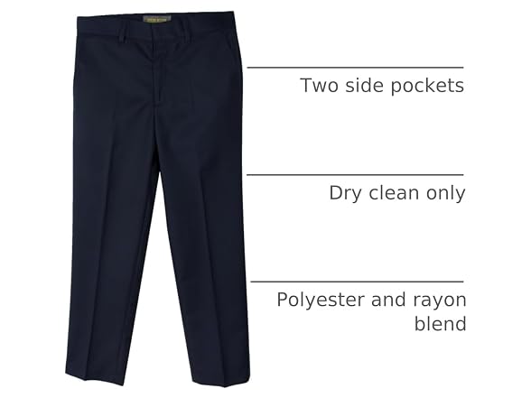 Spring Notion Boys (18 MOS) Flat Front Dress Pants