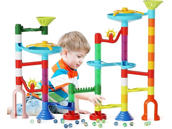 MaxTronic 110pc Marble Maze STEM Kids