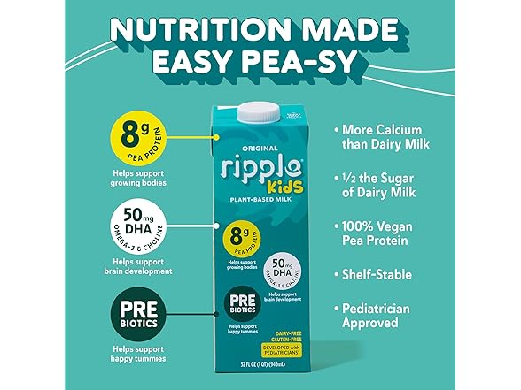 Ripple Kids Original Milk 32oz (6pk)