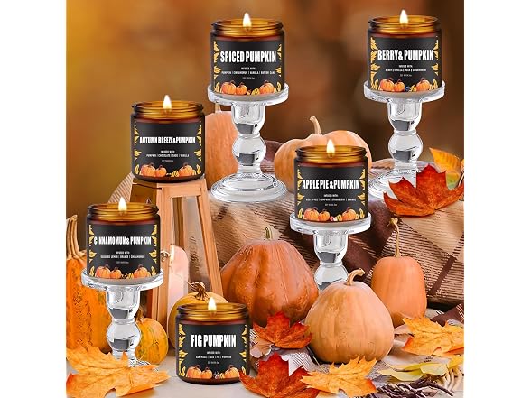 keliperry Fall Candles Set of 6
