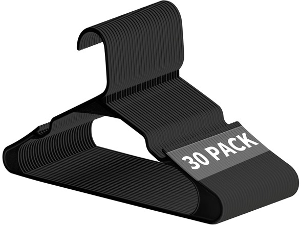Simple Deluxe 30 Pack Plastic Hangers