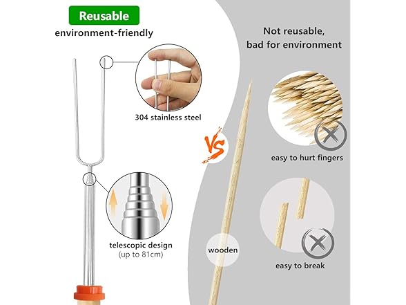 MMCMDD Double Metal Skewers (8pcs)