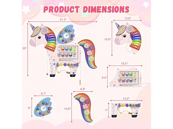 Unicorn Sensory Wall Panel