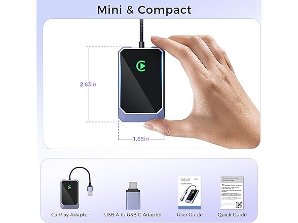 TERUNSOUl Wireless CarPlay Adapter