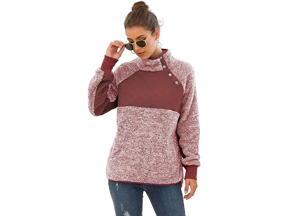 Viishow Women (XXL) Long Sleeves Coat Jujube Red