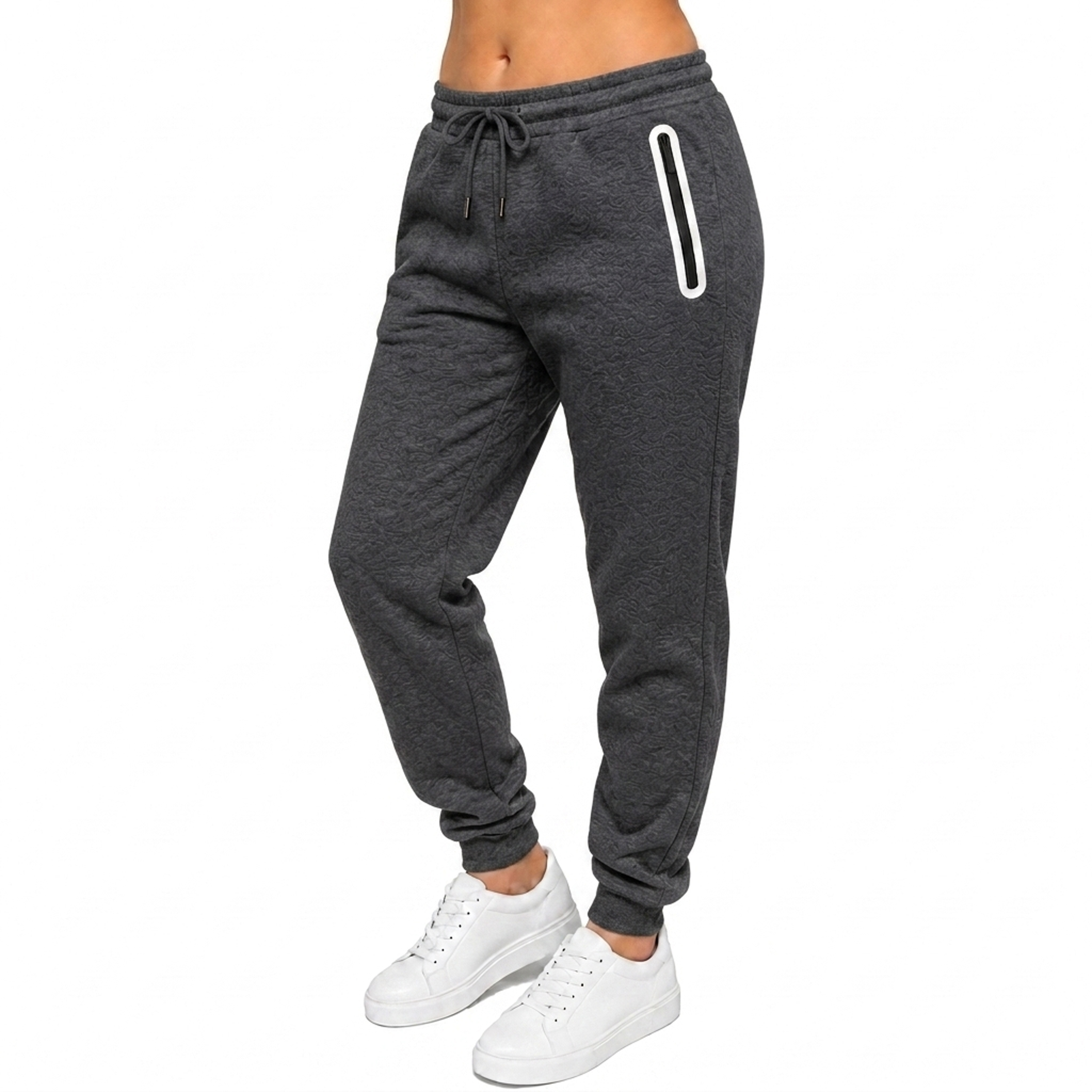 3Pk Womens Loose Fleece Lined Jogger - Gallery 19