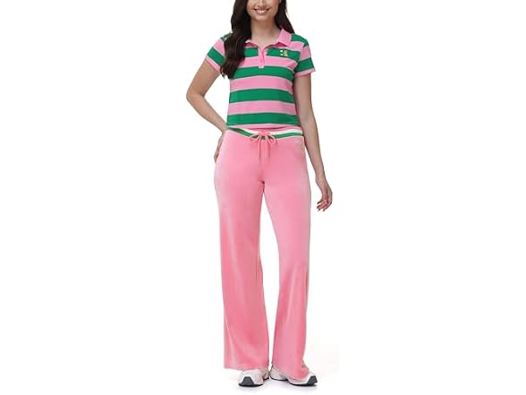 Juicy Couture Contrast Waist Track Pant
