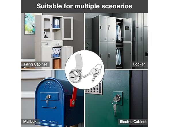 Cabinet Locks 5/8" Cam Keyed 2pk