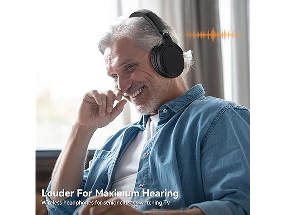 NOUUI Wireless Headphones for TV Watching