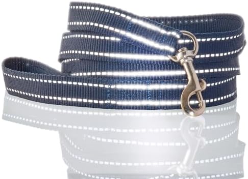 Pet Passion Reflective Durable Dog Leash 7 Ft. for All Pet Breeds, Navy, One Size