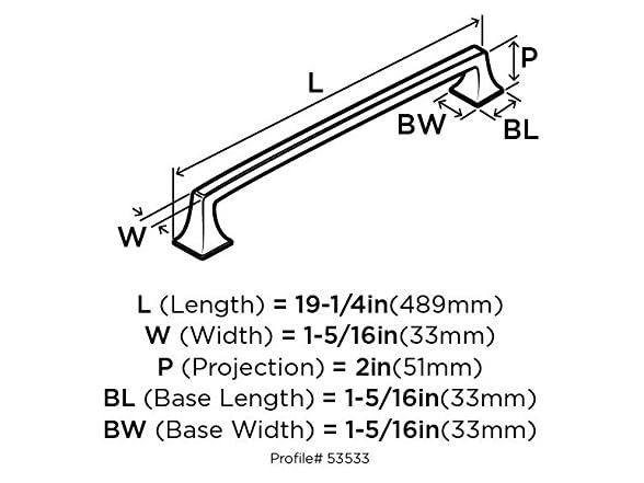 Amerock Corp | Appliance Pull | Golden Champagne