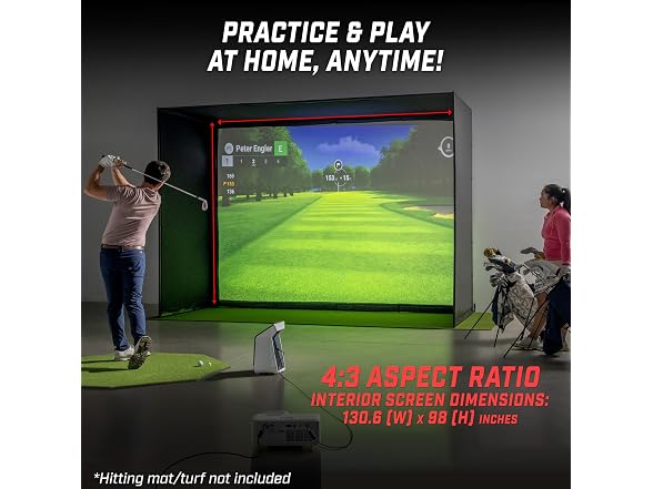 GoSports 12 x 9 ft Golf Simulator
