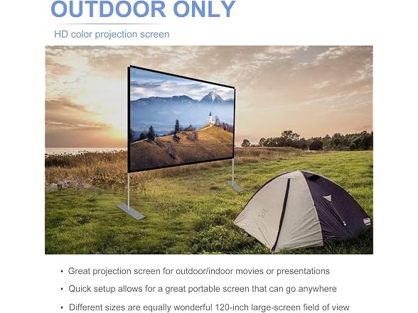 HOIN 120" 4K Outdoor/Indoor Projector Screen