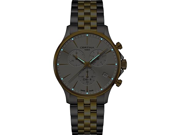 Certina, Mens, DS 8 Gent, 41, mm, Steel, Quartz Chrono, Precidrive, Watch