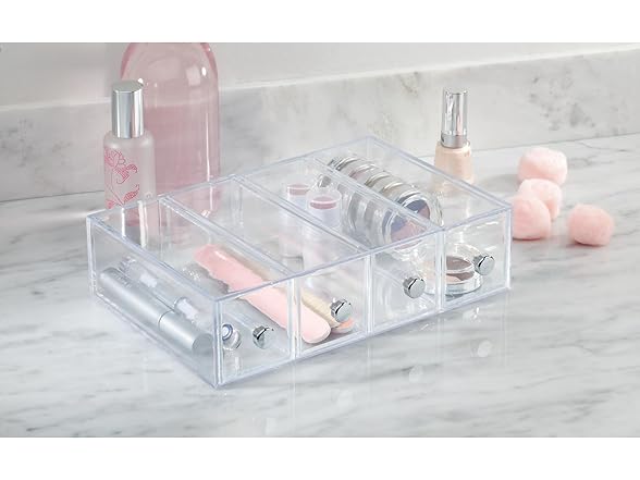 iDesign 4-Drawer Organizer, Clear