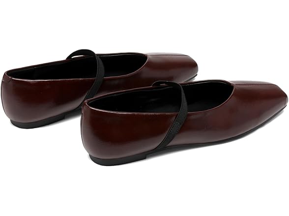 CEFISOP Women Burgundy Suede Flats