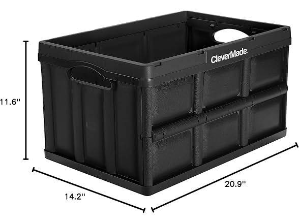 CleverMade CleverCrates 46 Liter Collapsible Bin/Container