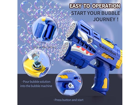 Jasny Two Pack Bubble Guns for Kids