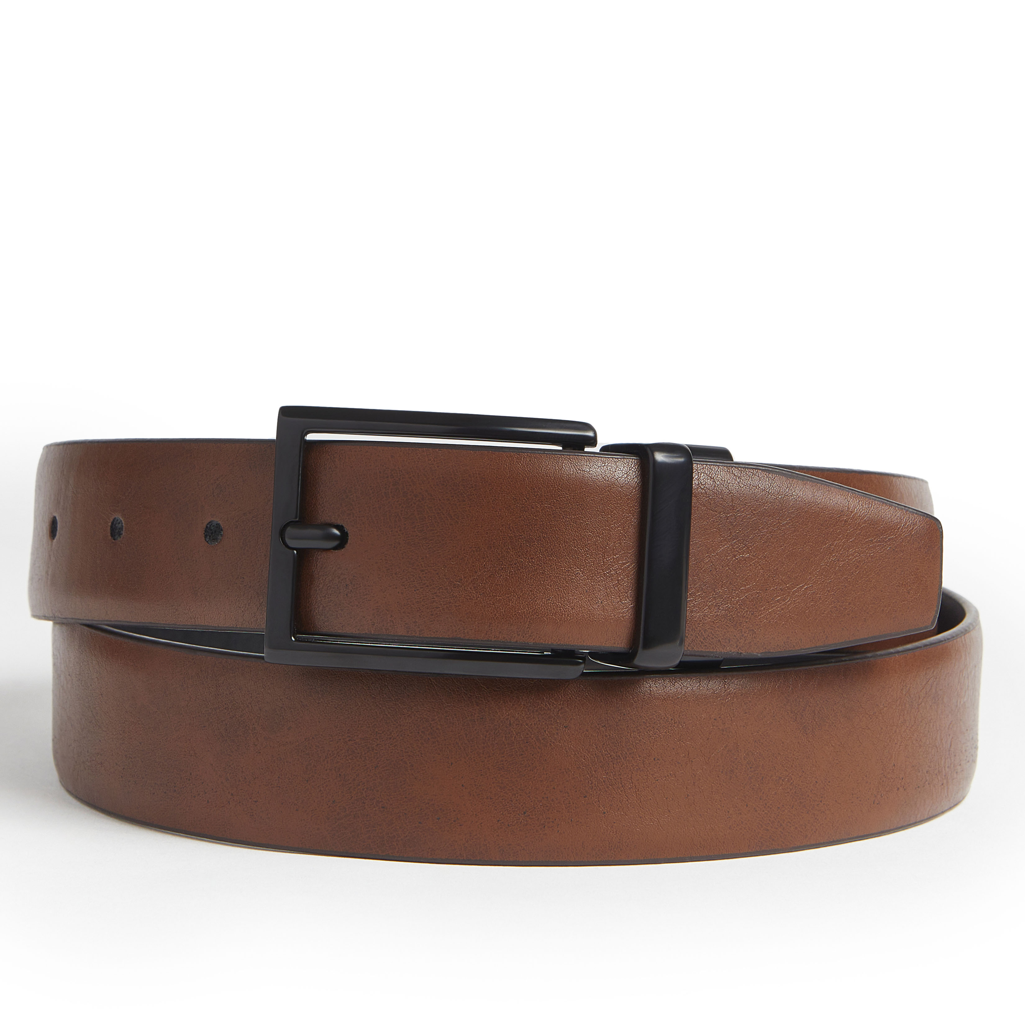 G.B. Casual Reversible Leather Belt - Gallery 33