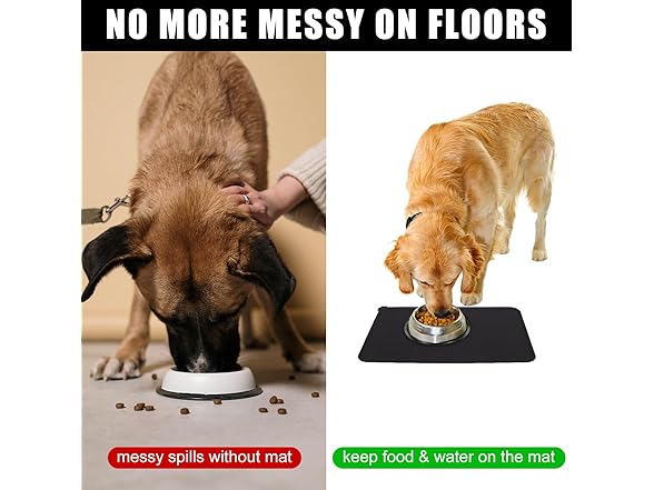 EPESTOEC Premium Silicone Dog Food Mat