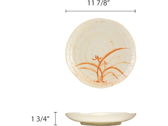 Gold orchid melamine Dinnerware