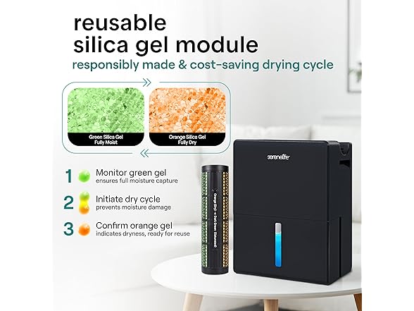 SereneLife Thermoelectric & Desiccant Dehumidifier