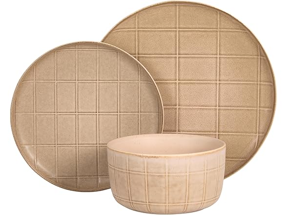 Gisbon Elite Butterwick 12 Piece Plates and Bowls Set