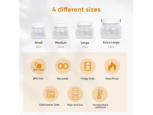 CuLiDing Collapsible Silicone Food Jars - Gallery 3