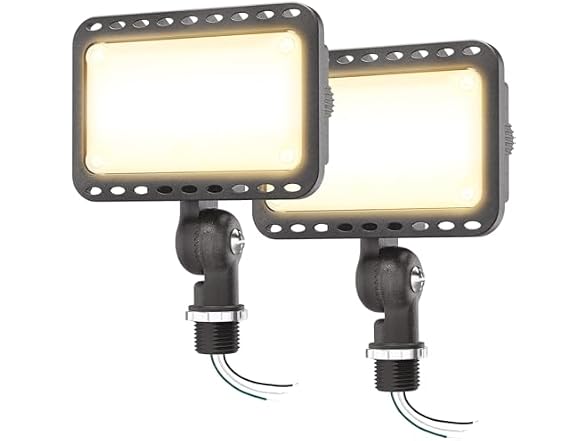 CINOTON 20W LED Flood Lights Outdoor, 2 Pack