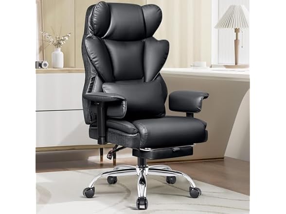 BESTFAIR Big and Tall Office Chair - Heavy Duty 400 LBS Exec (Open Box)