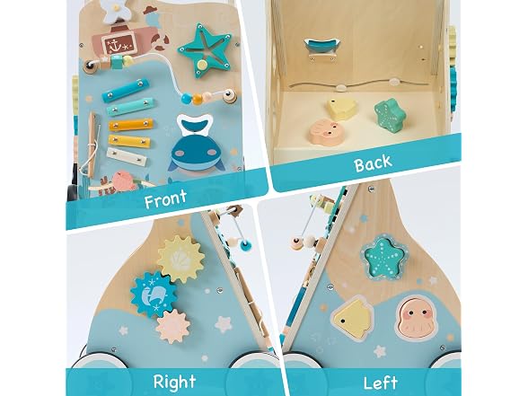 ROBUD Wooden Baby Walker