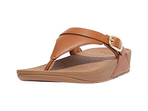 FitFlop Lulu Adjustable Leather Toe Post Sandal