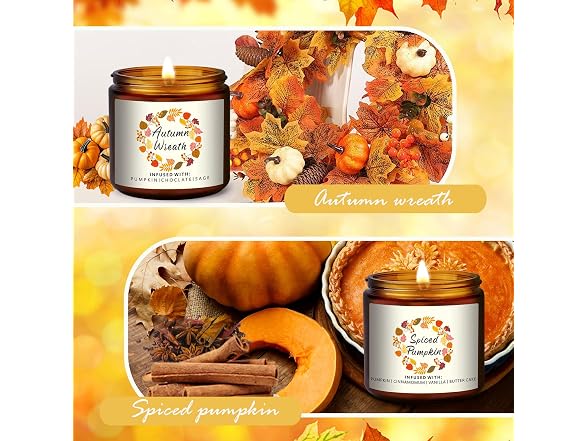 keliperry Fall Scented Candles Set