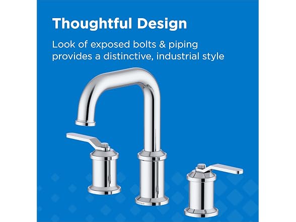 Gerber Kinzie 3-Hole Widespread Bathroom Sink Faucet, Chrome