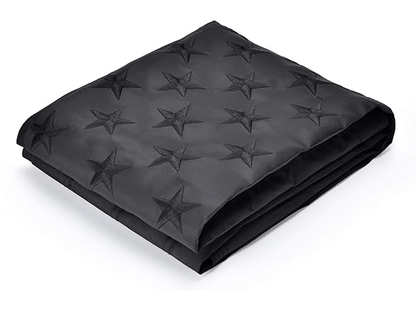 Black American Flag 3x5ft 3-Pack Nylon