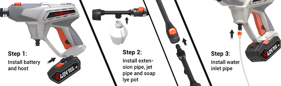 ROCKPALS Cordless Pressure Washer (Open Box) - Gallery 14