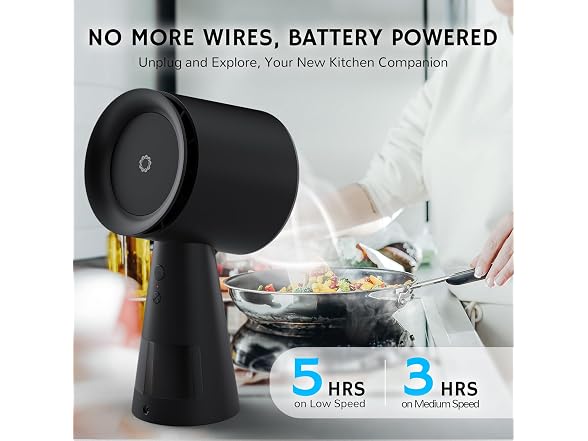 Airthereal RH180B Portable Range Hood, Black