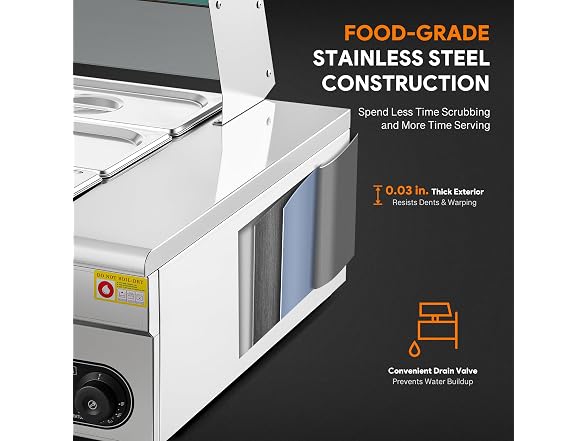 WILPREP 6-Pan Commercial Food Warmer