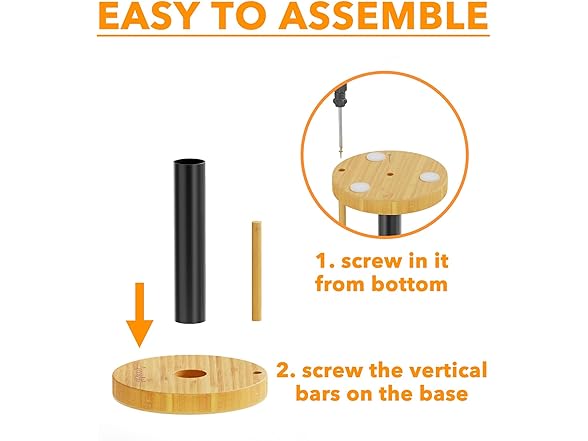 SpaceAid SprayNeat Bamboo Paper Towel Holder