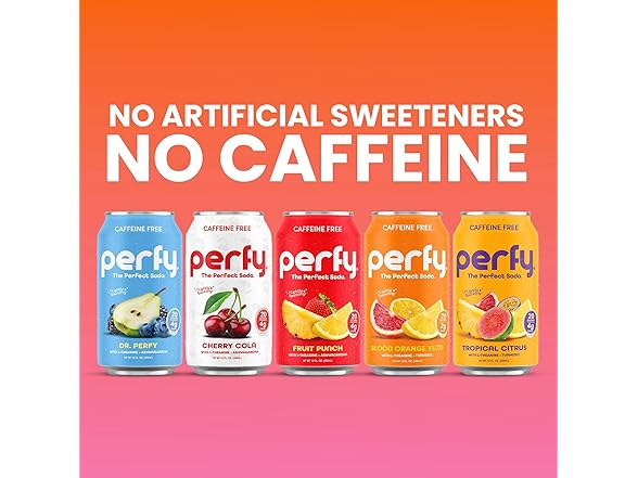 12PK PERFY Caffeine Free Tropical Citrus Soda