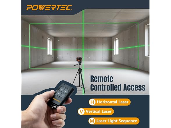 POWERTEC POWERTEC 3360 Green Laser Level