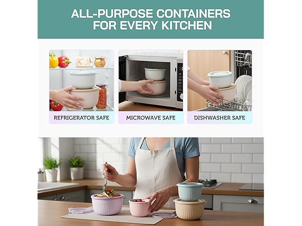 Stackable Round Nesting Bowls