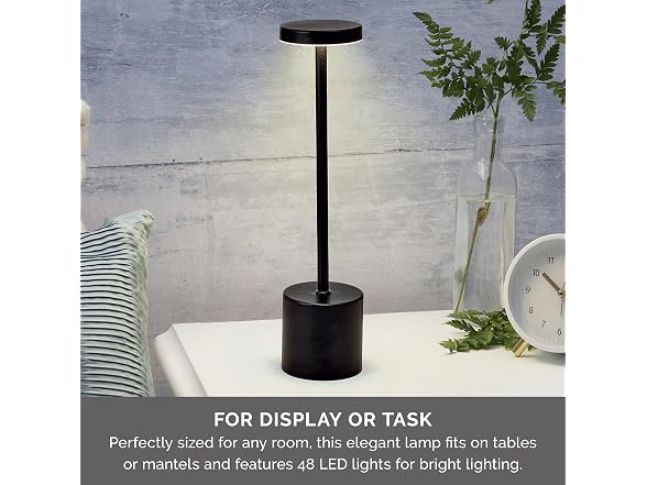 Elements 13-Inch Rechargeable LED Desk Lamp