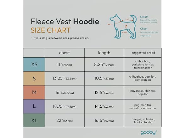 Gooby Fleece Vest Hoodie Dog Sweater, Blue, X-Large