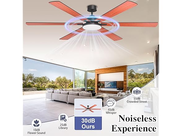 80" Ceiling Fan with Light Remote
