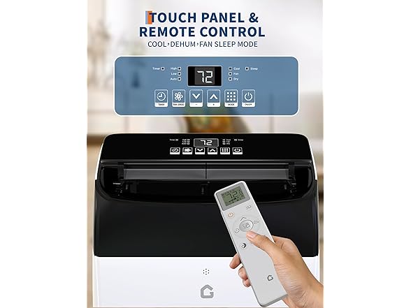 GarveeLife 12,000 BTU Portable Air Conditioner BK